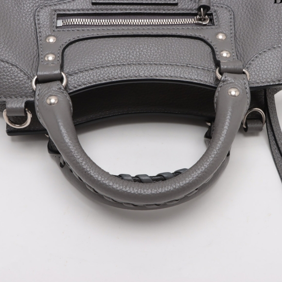 Balenciaga Gray Satchel with Structured Silhouette and Silver Hardware - Picture 5 of 11